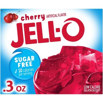Jell-O Zero Sugar Cherry Flavor Gelatin