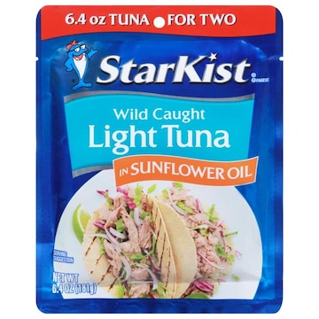 Starkist E.V.O.O. Light Tuna, in Sunflower Oil, Wild Caught