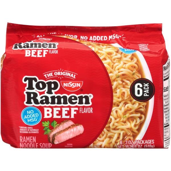 Top Ramen Top Ramen Beef Flavor Ramen Noodle Soup 