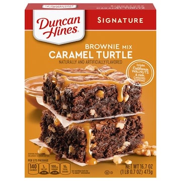 Duncan Hines Signature Brownie Mix, Caramel Turtle