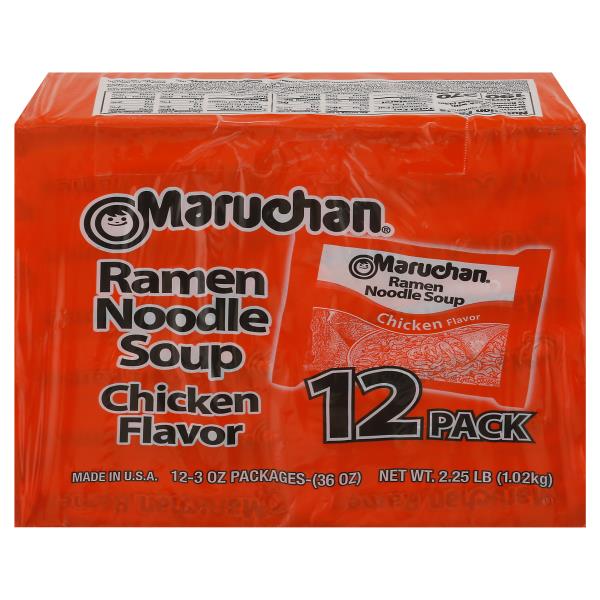 Maruchan Ramen Noodle Soup, Chicken Flavor, 12 Pack Publix Super Markets