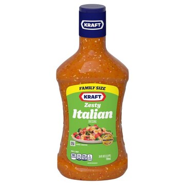 Kraft Dressing, Zesty Italian, Family Size