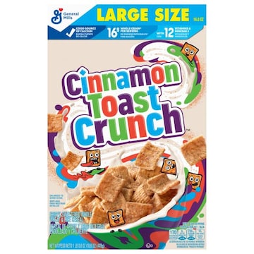 CinnaGraham Toast Crunch Cereal, Large Size