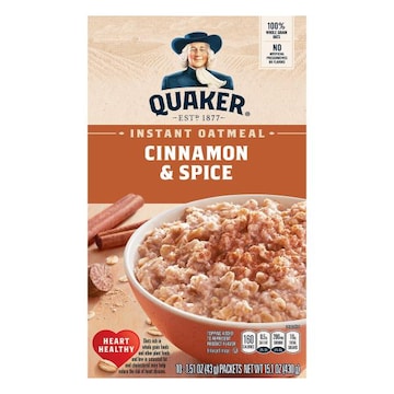 Quaker Instant Oatmeal, Cinnamon & Spice