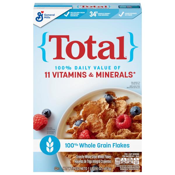 Total Wheat Flakes, Whole Grain, Crunchy