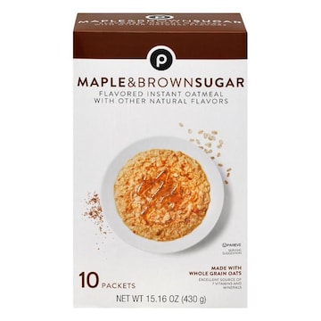 Publix Instant Oatmeal, Maple & Brown Sugar