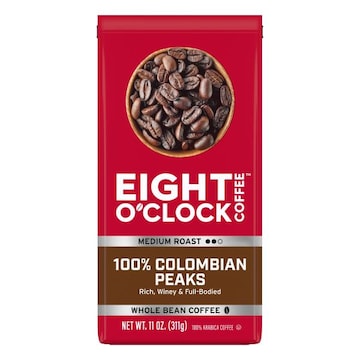 Eight O' Clock Colombian Peaks Whole Bean Coffee 11 oz. Bag