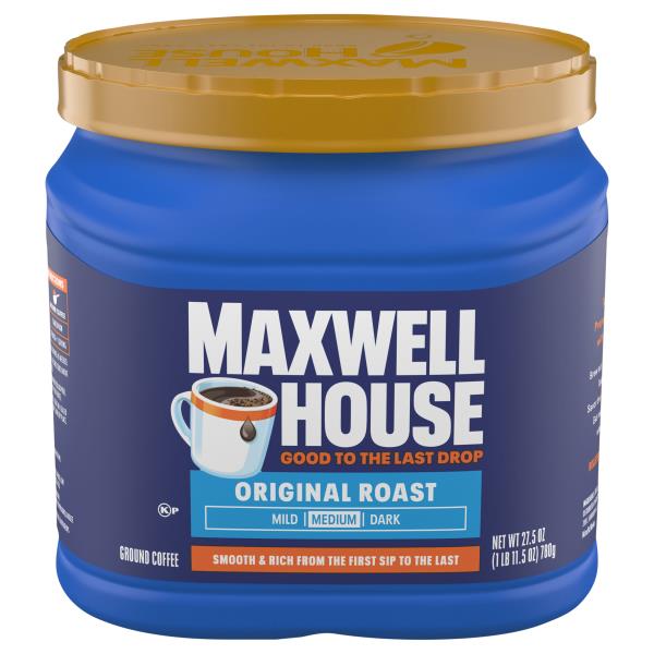 マグスペ2マグハーフ1 Maxwell House Coffee, Ground, Medium, Original Roast | Publix