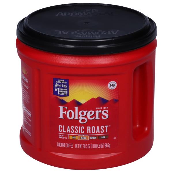 Folgers Coffee, Ground, Medium, Classic Roast | Publix Super Markets