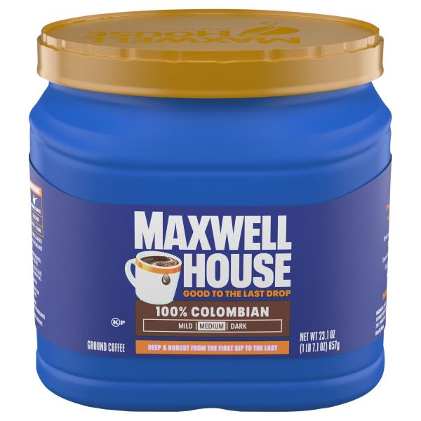 Maxwell House Coffee, Ground, Medium, 100% Colombian | Publix