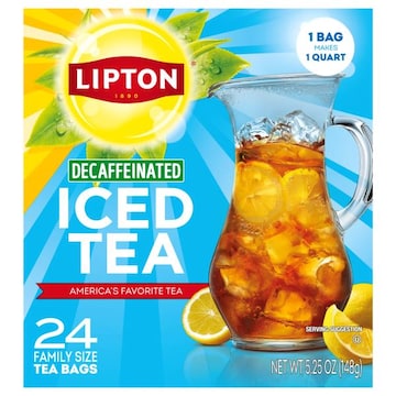 Lipton Decaffeinated Iced Tea Family Size