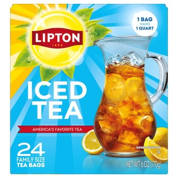 Lipton Tea Bags Iced Tea Family Size