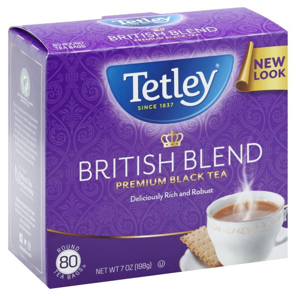 Tetley Black Tea, Premium, British Blend, Bags Publix Super Markets