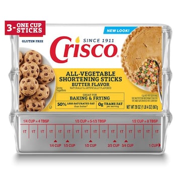 Crisco Butter Flavor Shortening Sticks, Gluten-Free