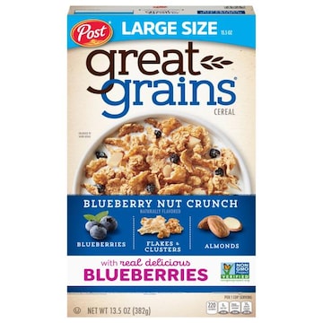 Great Grains Cereal, Blueberry Nut Crunch, Large Size