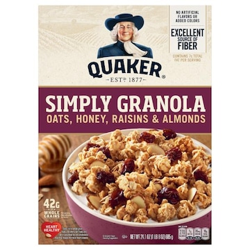 Quaker Simply Granola, Oats, Honey, Raisins & Almonds