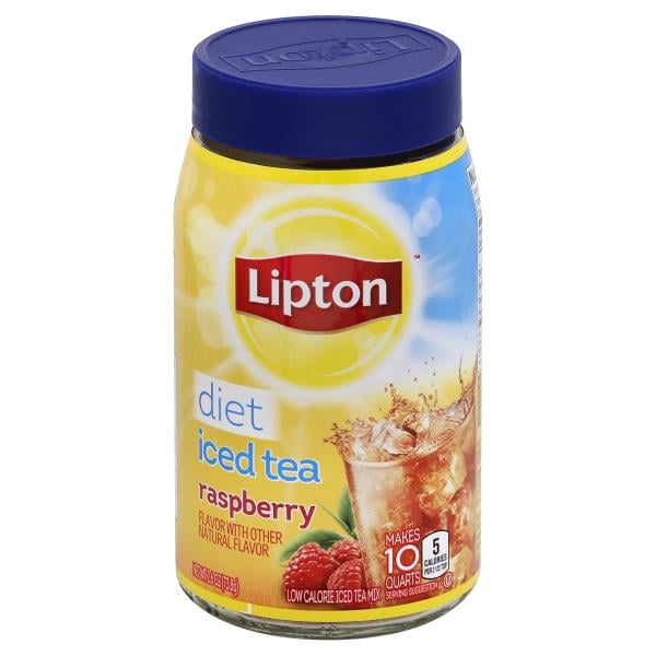 Lipton Iced Tea Mix, Low Calorie, Raspberry, Diet | Publix Super Markets