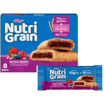 Nutri-Grain Soft Baked Breakfast Bars Mixed Berry, Kids Snacks