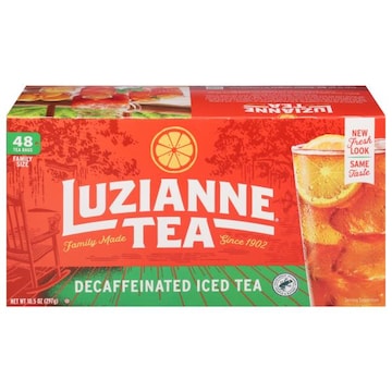Luzianne Tea, Decaffeinated, Tea Bags, Iced, Family Size