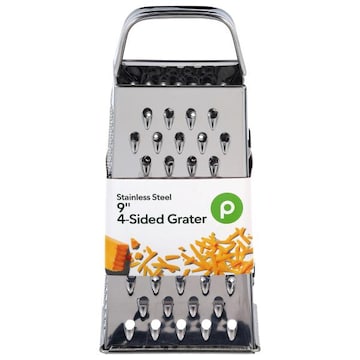 Publix Stainless Steel 4-Sided 9 Inch Grater