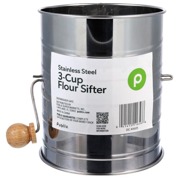 Publix Stainless Steel 3-Cup Flour Sifter | Publix Super Markets