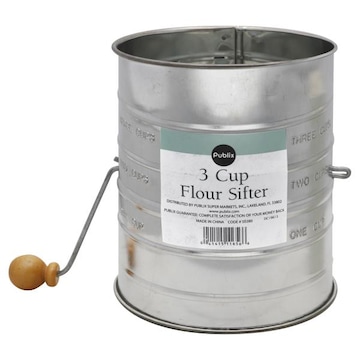 Publix Sifter, Flour, 3 Cup