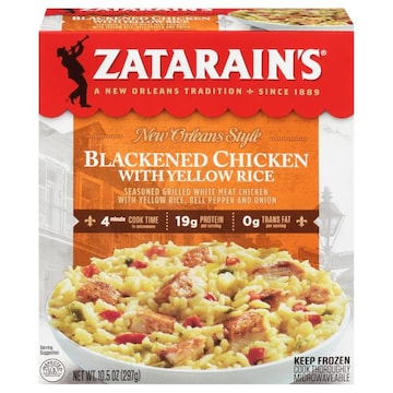 Zatarain's Frozen Blackened Chicken With Yellow Rice