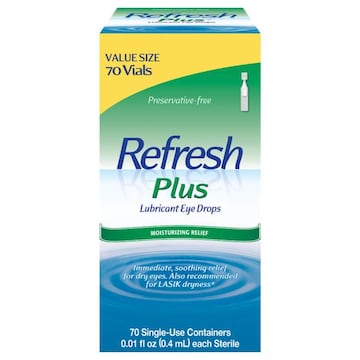Refresh Plus Eye Drops, Lubricant, Single-Use Containers, Value Size