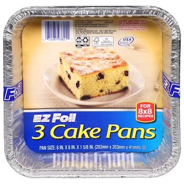 EZ Foil Cake Pans, 8x8 Recipes