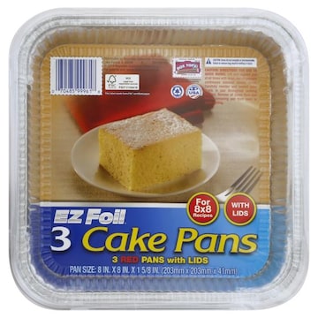 EZ Foil Cake Pans, Red