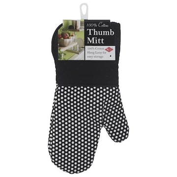Ritz Thumb Mitt, 100% Cotton, Onyx