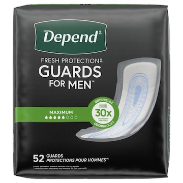 Depend Fresh Protection Maximum Guards for Men