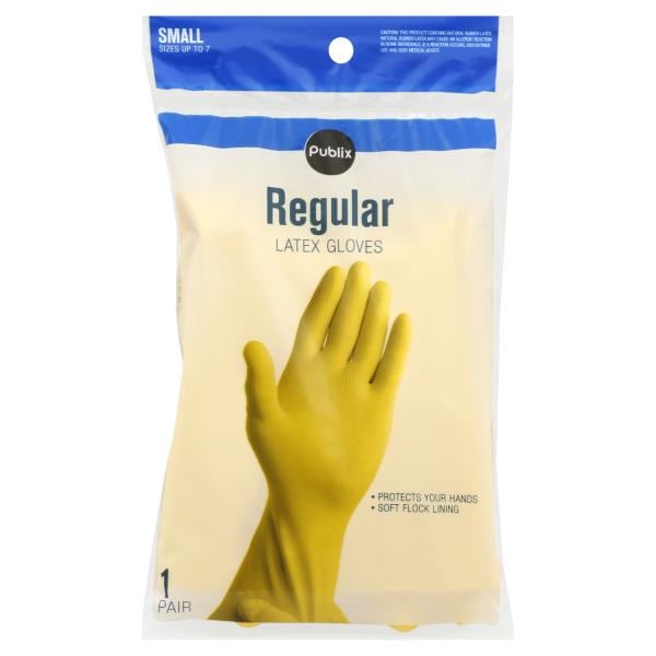 Publix Gloves, Latex, Regular, Small Publix Super Markets