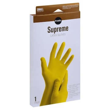 Publix Gloves, Latex, Supreme, Small