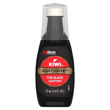 KIWI Scuff Cover, Black, 2.4 oz (1 Bottle with Sponge Applicator)
