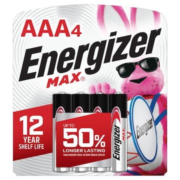 Energizer Max AAA4 Batteries