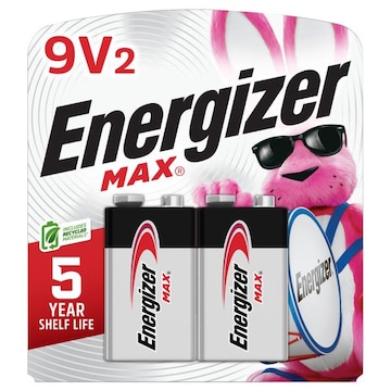 Energizer Max 9V2 Batteries