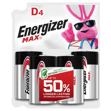 Energizer Max D4 Batteries