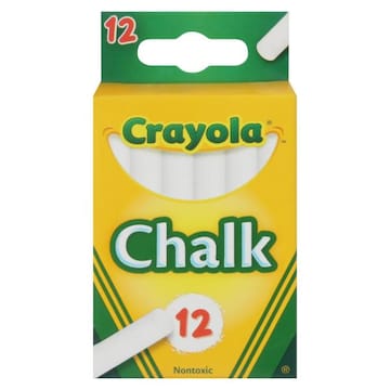 Crayola Chalk Sticks, White, Nontoxic