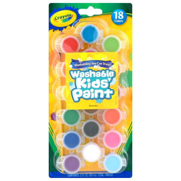 Crayola Washable Kids' Paint, Nontoxic, 18 Colors | Publix Super Markets