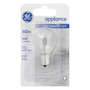Ge Light Bulb, High Intensity Light, Appliance, 40 Watts