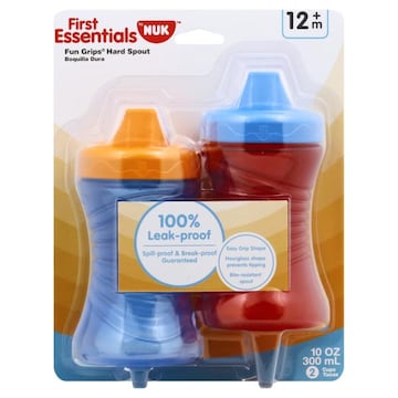 Nuk First Essentials Cup, Hard Spout, Fun Grips, 12+ M, 10 Ounce