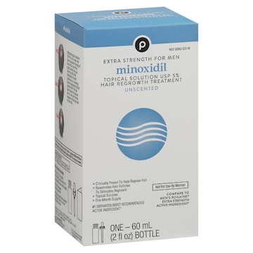 Publix Minoxidil, Extra Strength, Men, Unscented
