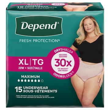Depend Fresh Protection Maximum XL Underwear