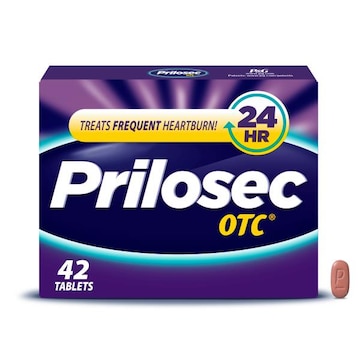 Prilosec OTC Acid Reducer Heartburn Relief, Omeprazole, Acid Reducer Tablets, 42 Ct