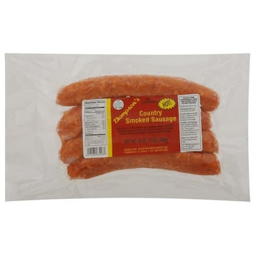 Thompson's Smoked Sausage, Country, Hot