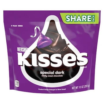 Hershey's Kisses Chocolate, Special Dark, Share Pack