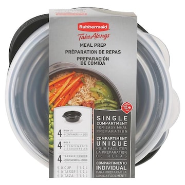 Rubbermaid Take Alongs Bowls, Meal Prep, 5.0 Cup