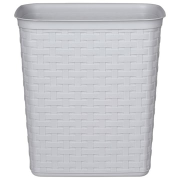 Sterilite Wastebasket, Weave, Cement, 3.4 Gallon
