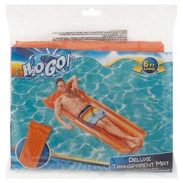 H2o Go! Air Mat, Transparent, Deluxe, 6 Feet